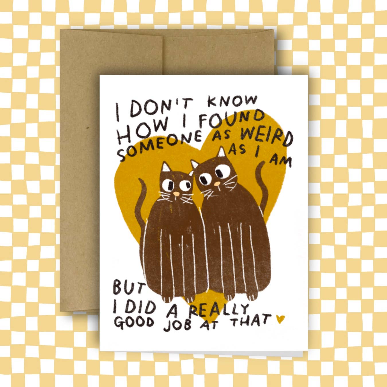 Weird Cat Card
