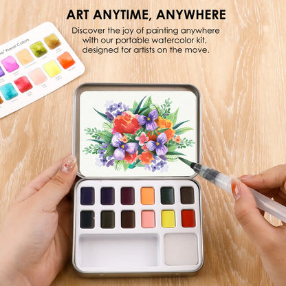 Floral Pocket Watercolor Set