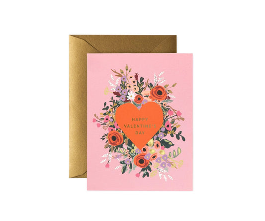 Blooming Heart Valentine Card