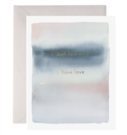 No Words Sympathy Card