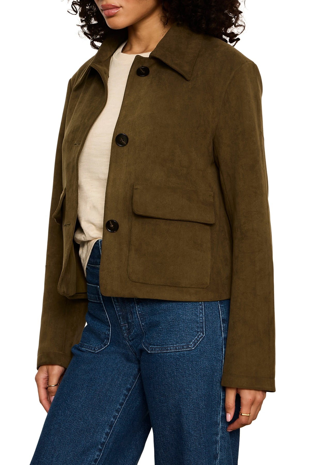 Avid Faux Suede Jacket in Kalamata | Sanctuary