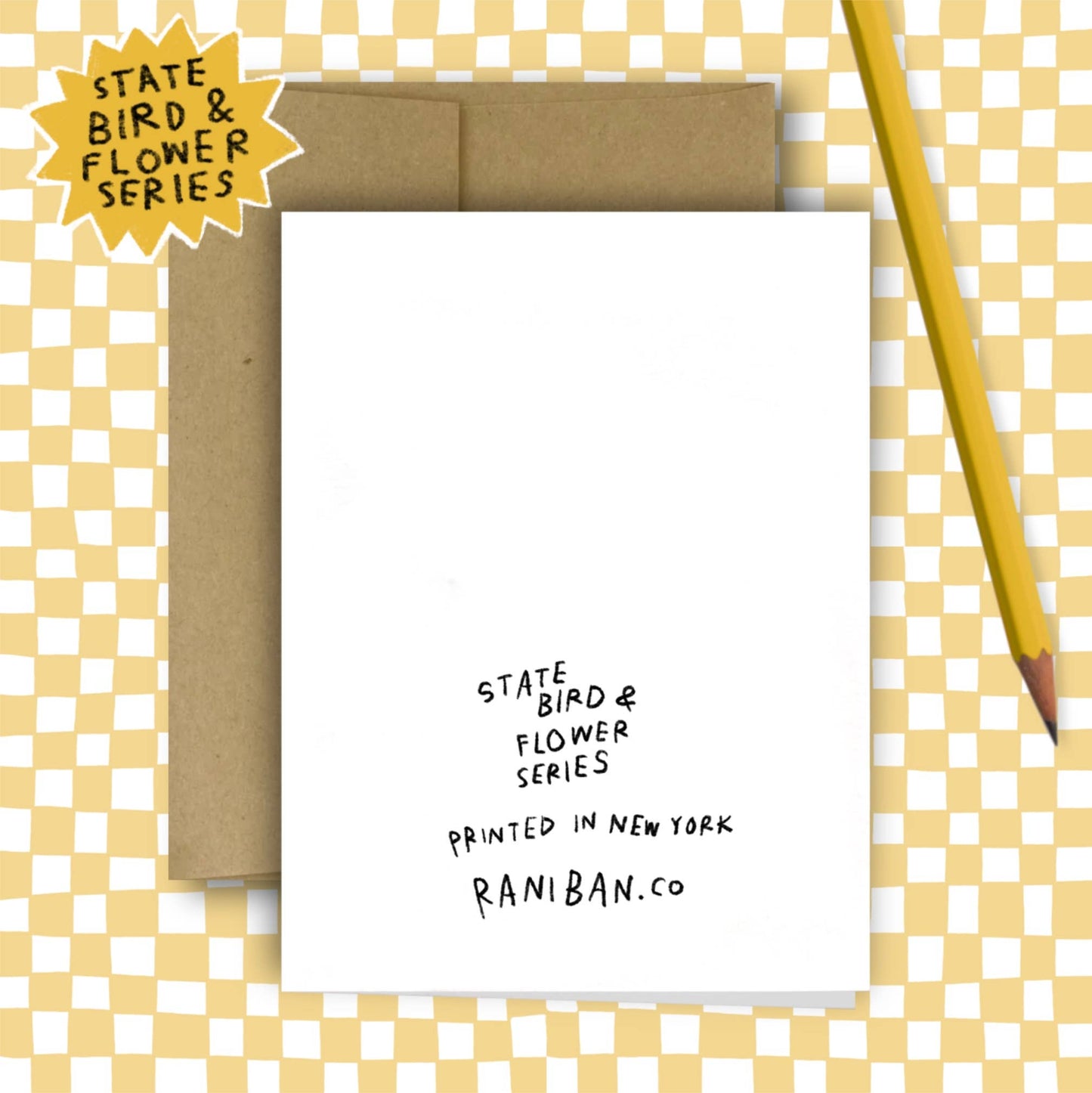 Oregon State Flower & Bird Card