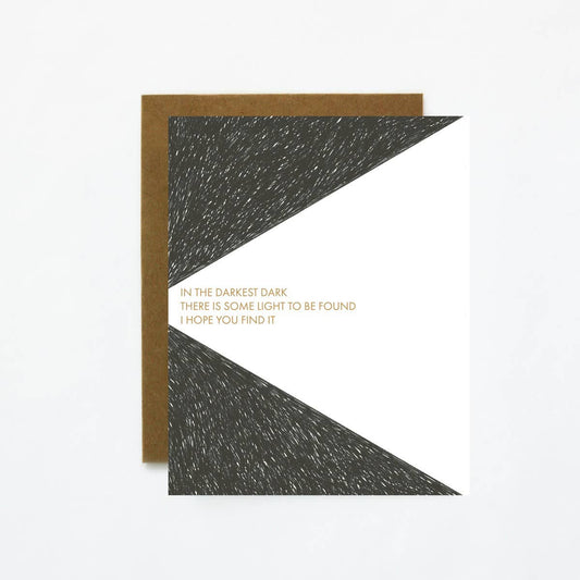 Darkest Dark-Sympathy, Mental Health Greeting Card