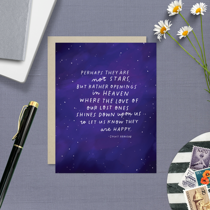 Inuit Proverb Sympathy Card
