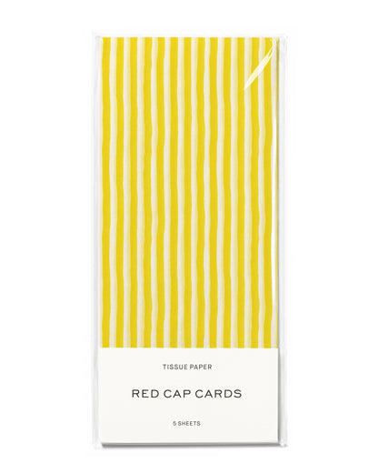 Yellow Stripe Tissue Paper Pack
