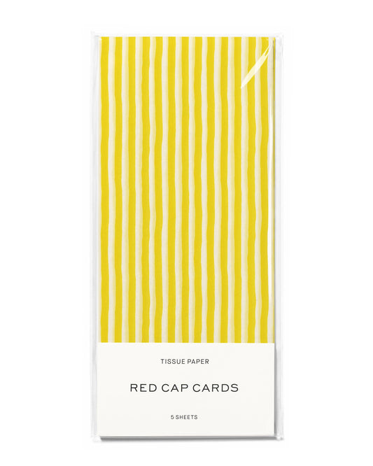 Yellow Stripe Tissue Paper Pack