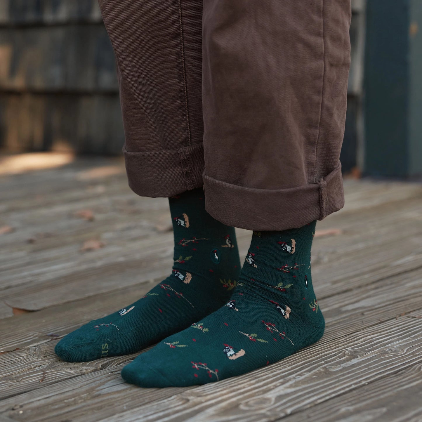 Socks that Protect Woodpeckers