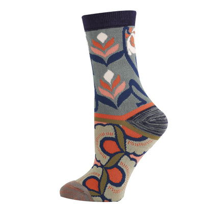 Azalea Breeze Bamboo Crew Socks