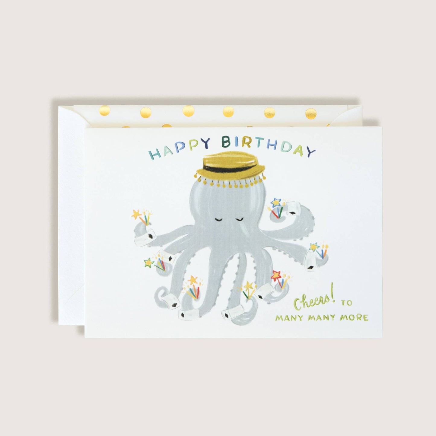 Octopus Happy Birthday Card