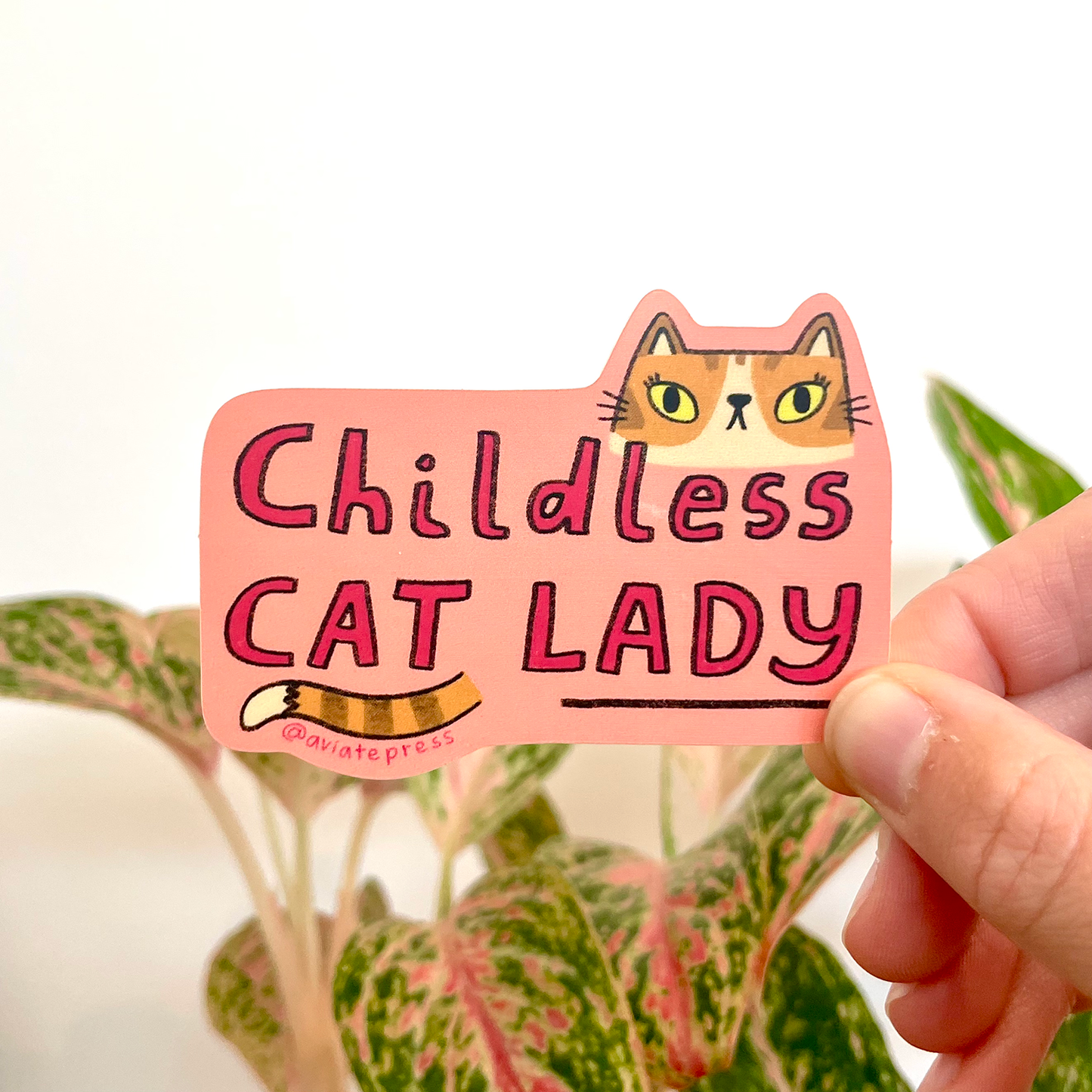Childless Cat Lady Sticker