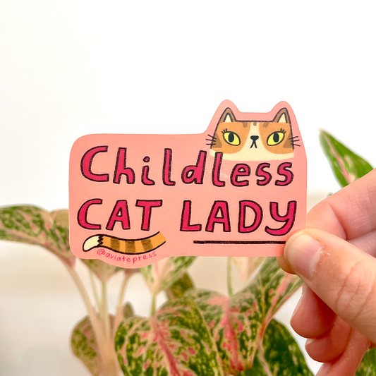 Childless Cat Lady Sticker