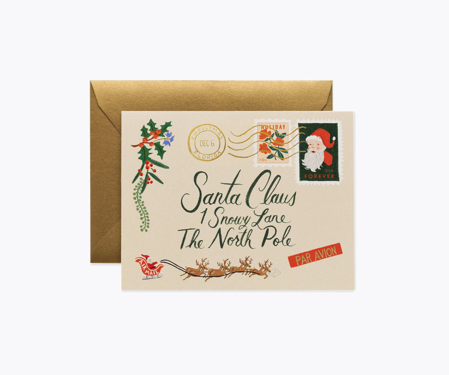 Santa Letter Holiday Card