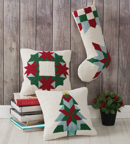 Christmas Patchwork Hook Stocking