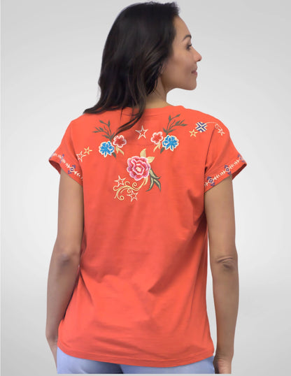 Dahna Tee in Orange | Caite