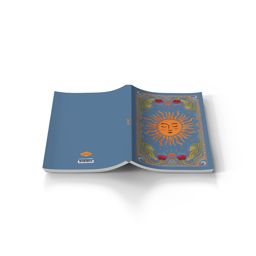Sun Tarot  Soft Touch Layflat Notebook