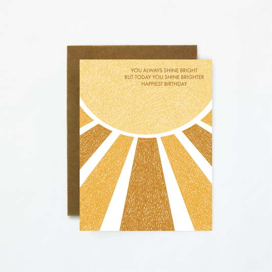 Shine Bright Birthday Card