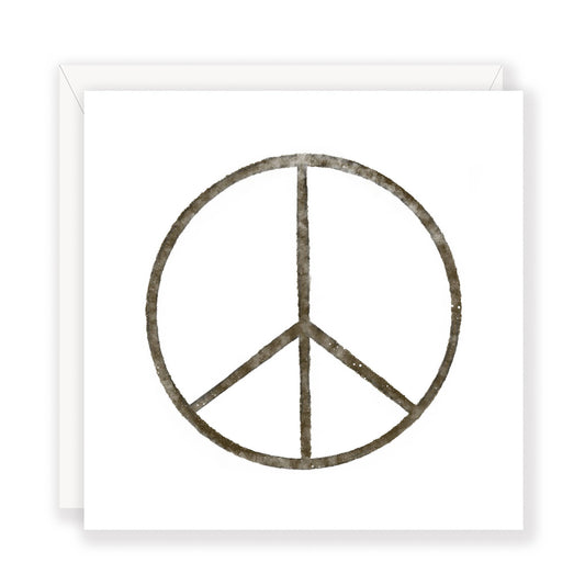 Simple Peace Sign Greeting Card