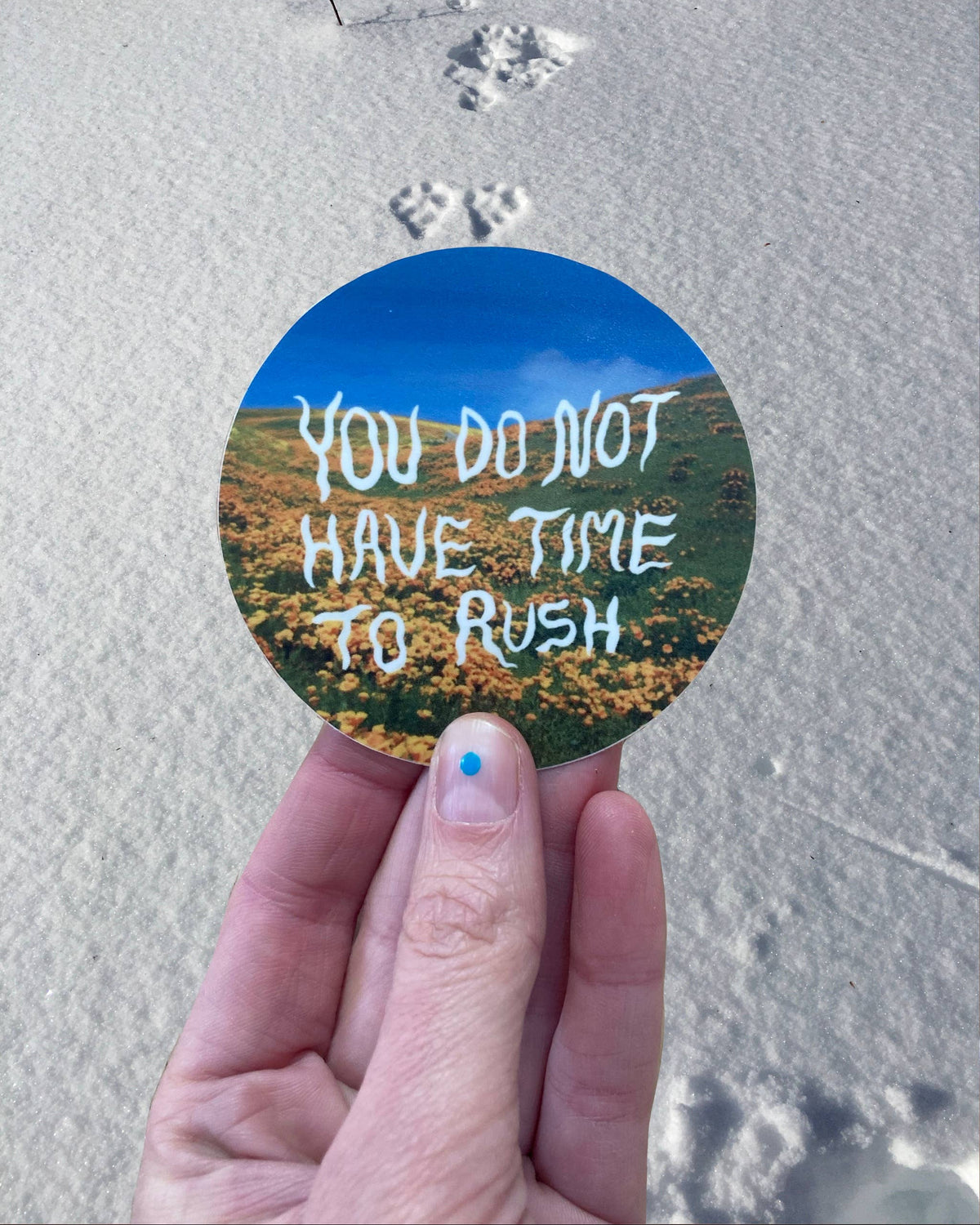 No time to rush Sticker
