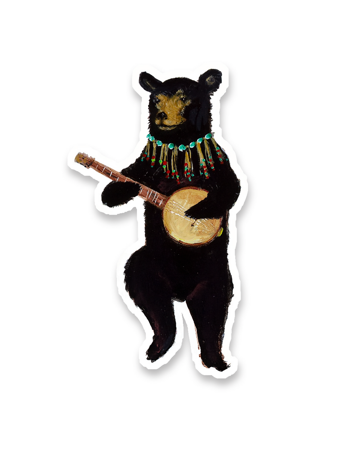 Banjo Bear Sticker