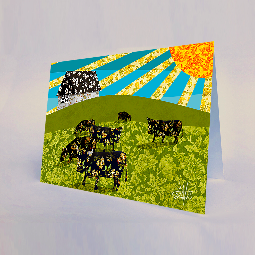 Grazin Greeting Card
