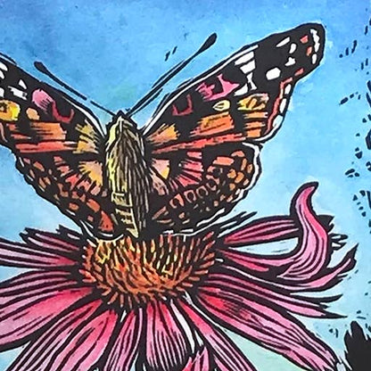Painted Lady - Drink Deeply Card