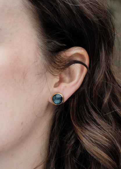 Teal Kyanite Studs | Austin Titus