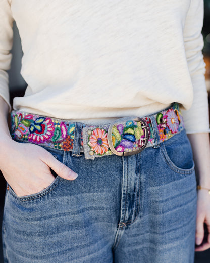 Bright Embroidered Belt