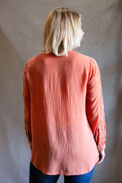 Leni Tunic in Baked Clay | Johnny Was