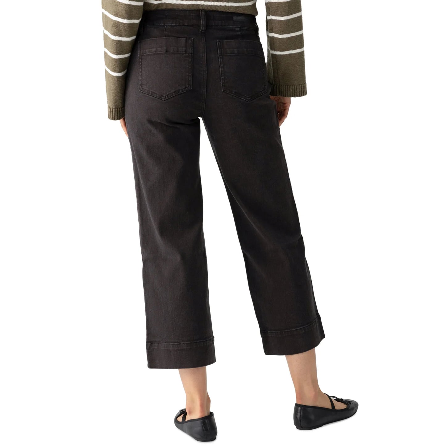 Marine Crop Jean in Obsidian | Sanctuary
