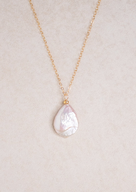 Teardrop Baroque Pearl Necklace | Flying Lizard