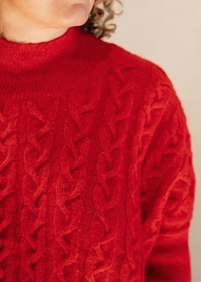 Frenchie Sweater in Red