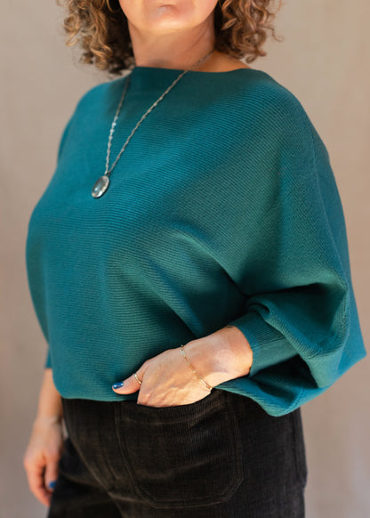 Ryu Sweater in Dark Teal