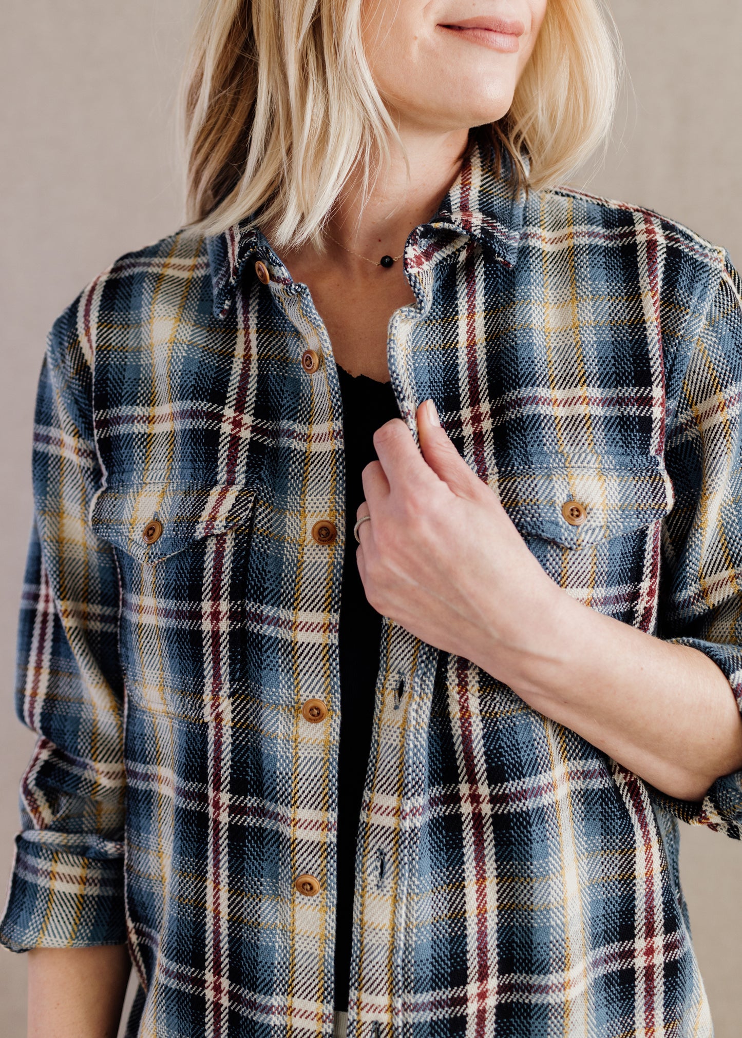 Unisex Blanket Shirt in French Blue Plaid | Outerknown