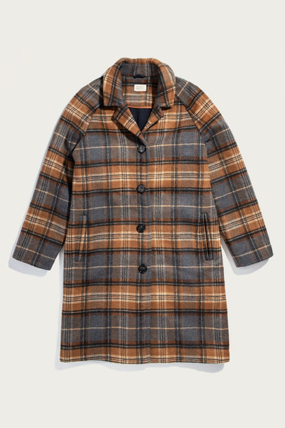 Alberta Coat in Dorset Plaid | Bridge & Burn