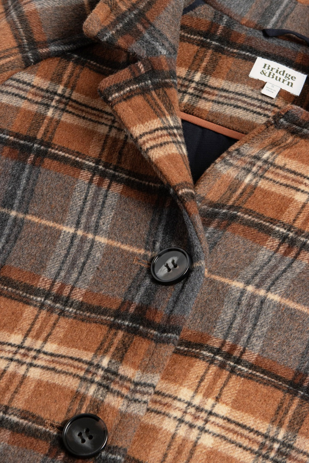 Alberta Coat in Dorset Plaid | Bridge & Burn