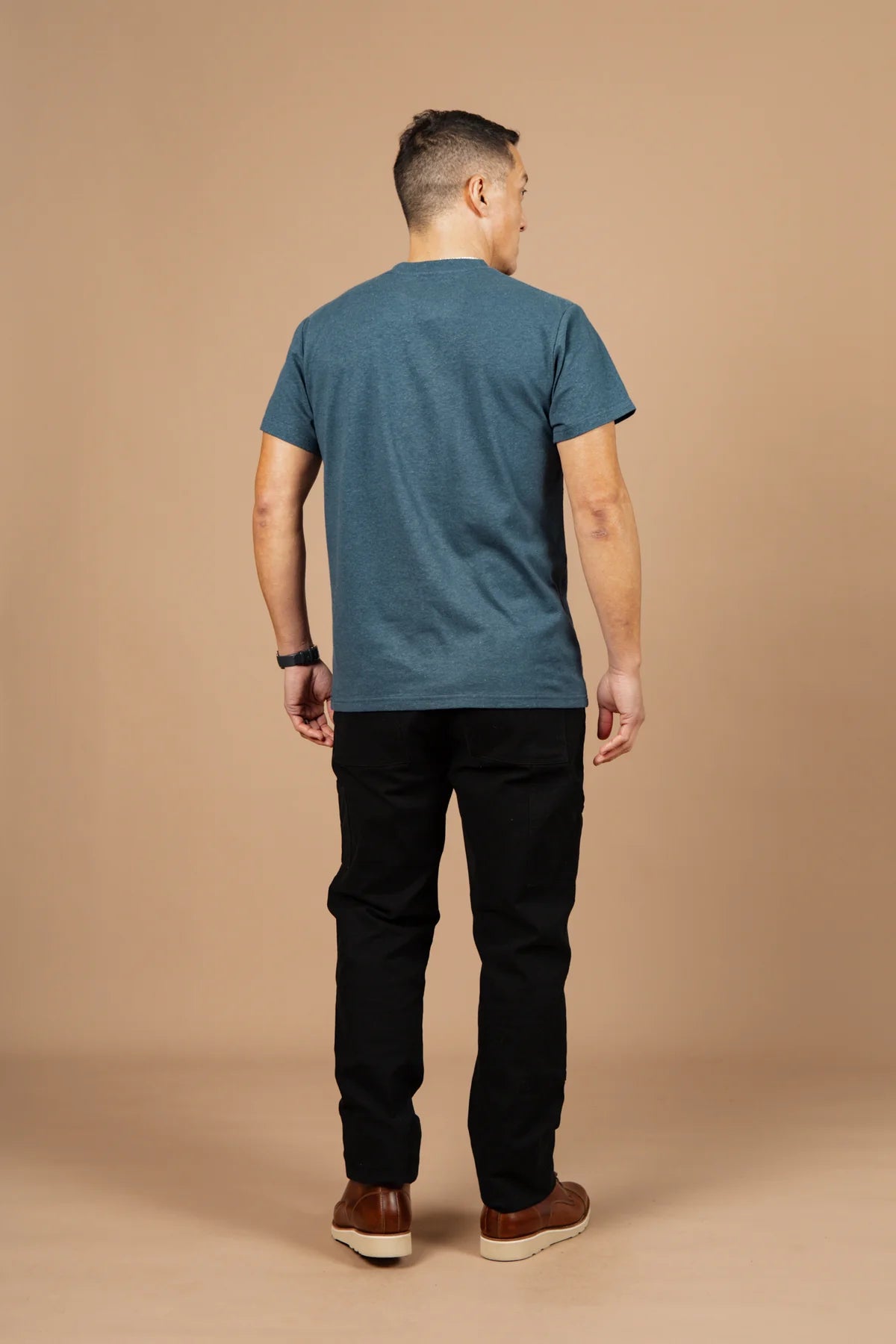 Hemp Pocket Tee in Storm Blue | Bridge & Burn