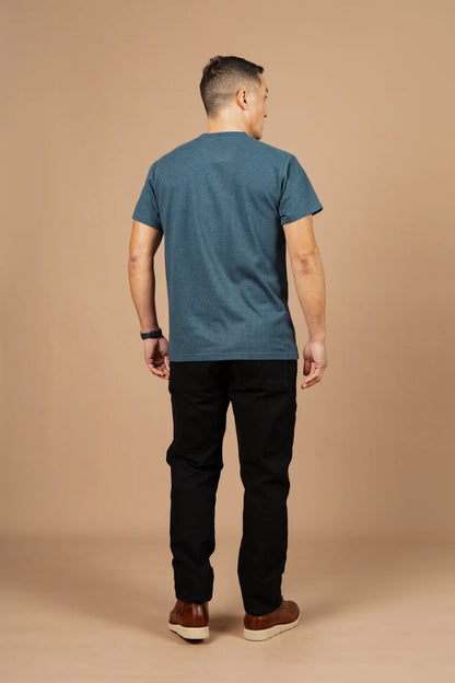 Hemp Pocket Tee in Storm Blue | Bridge & Burn