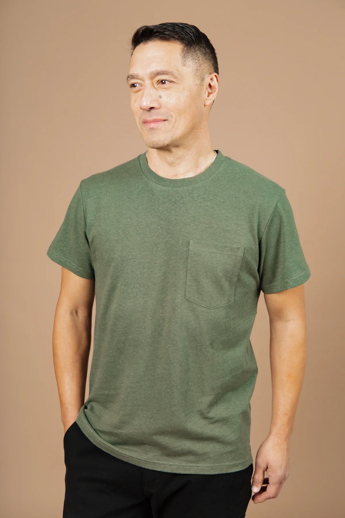 Hemp Pocket Tee in Cypress | Bridge & Burn