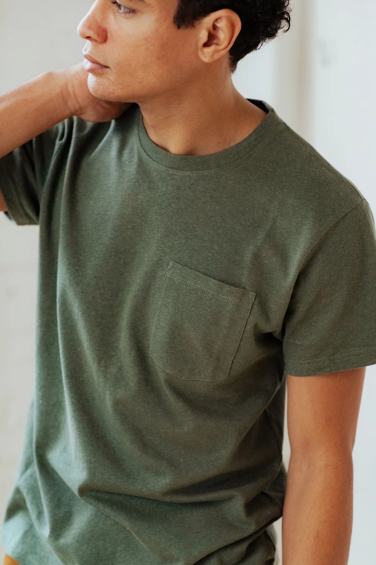 Hemp Pocket Tee in Cypress | Bridge & Burn