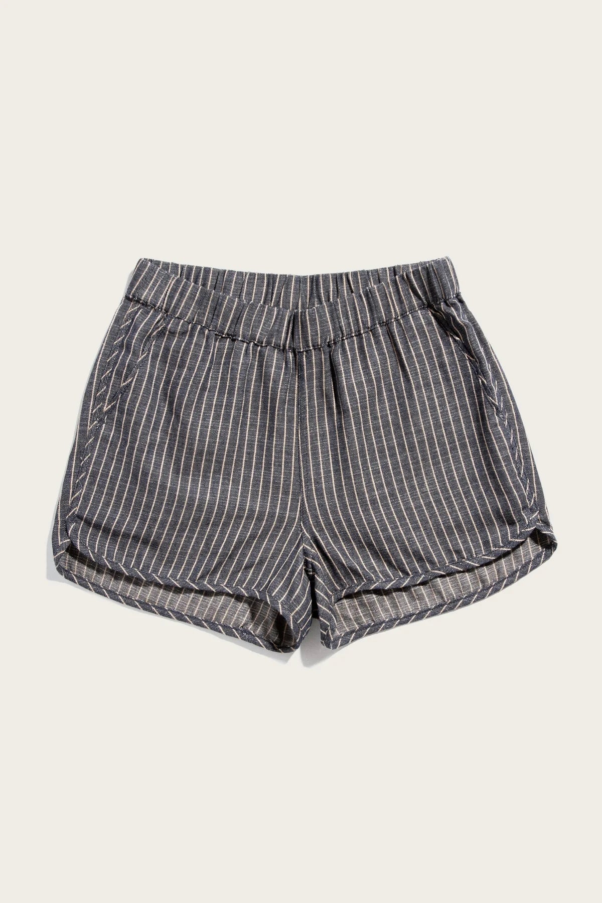 Luca Shorts in Denim Stripe | Bridge & Burn