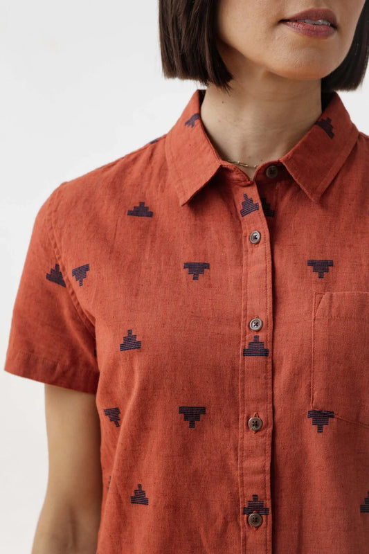 Lana Shirt in Rust | Bridge & Burn