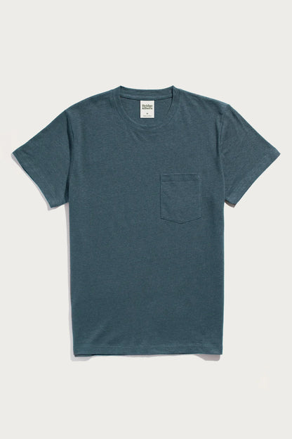 Hemp Pocket Tee in Storm Blue | Bridge & Burn