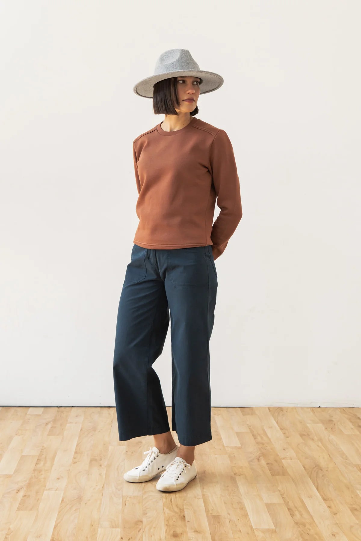 Bailey Crew Sweatshirt in Umber | Bridge & Burn