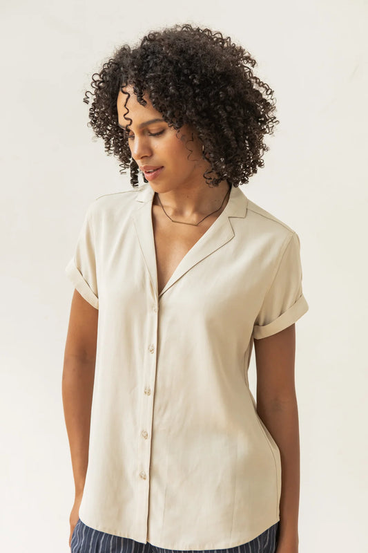 Innes Shirt in Bone | Bridge & Burn