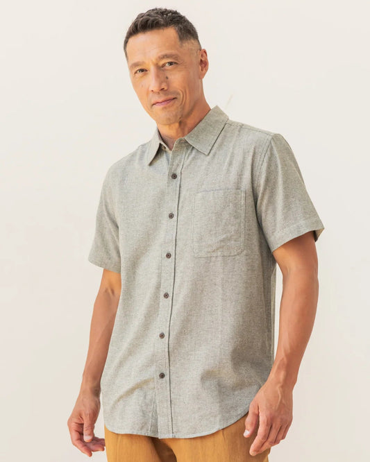 Malcom Shirt in Sage | Bridge & Burn