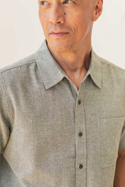 Malcom Shirt in Sage | Bridge & Burn