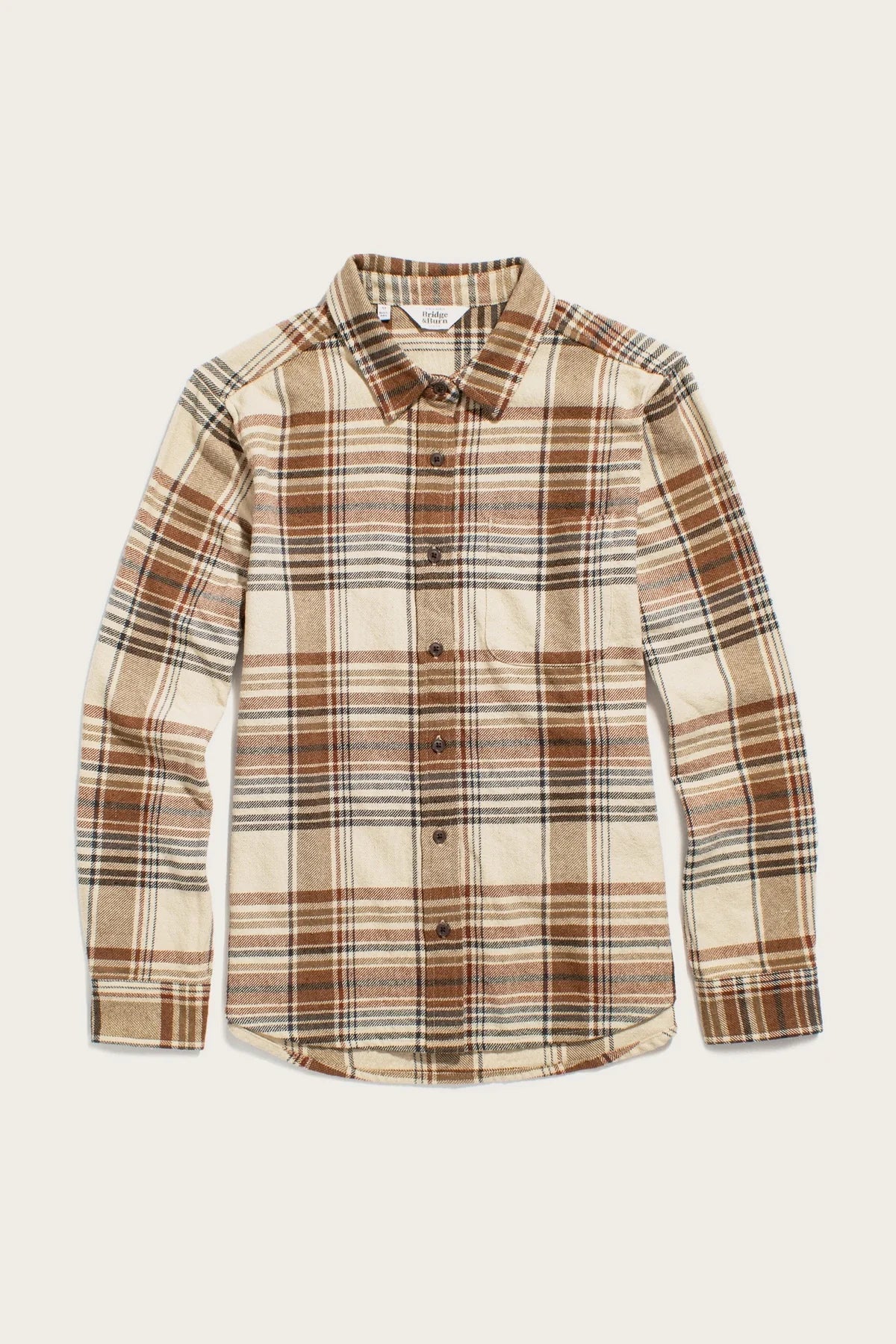 Ash Slim Shirt in Latte | Bridge & Burn