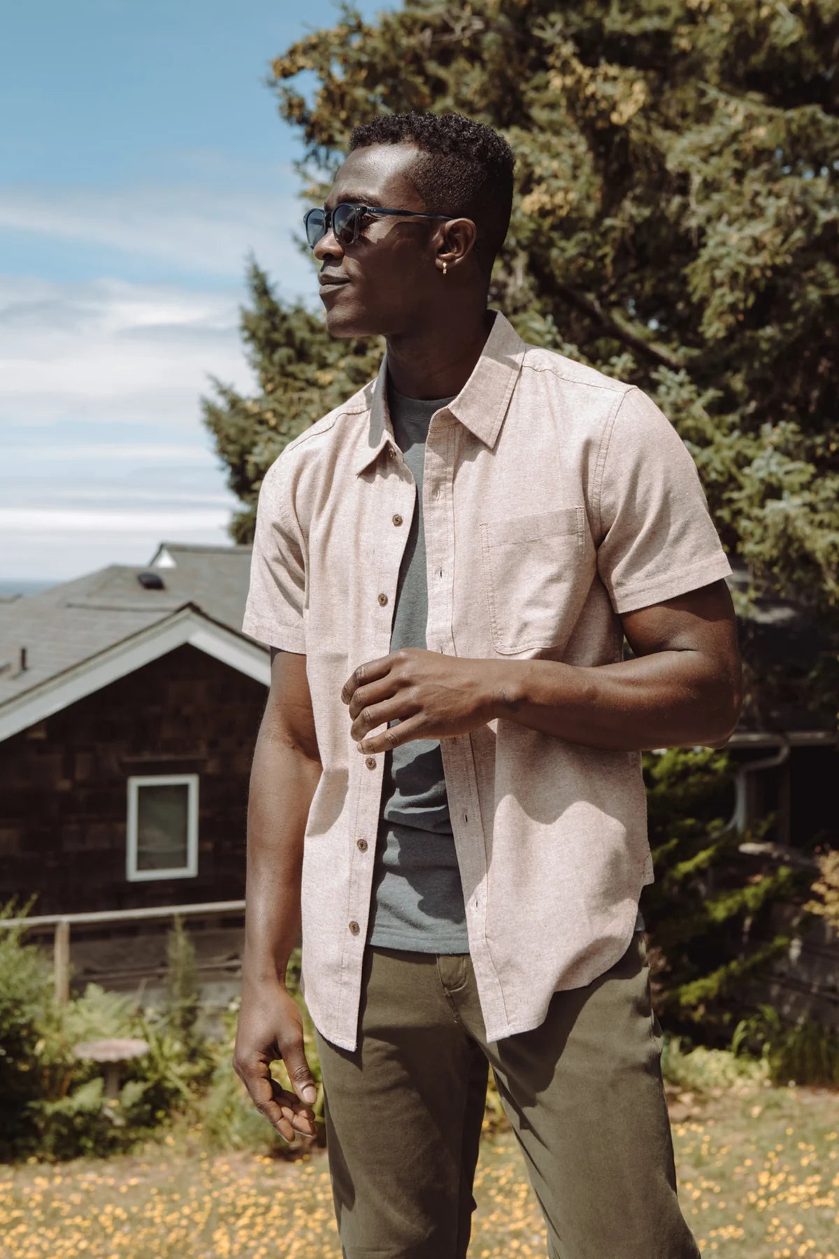 Malcom Shirt in Rust | Bridge & Burn