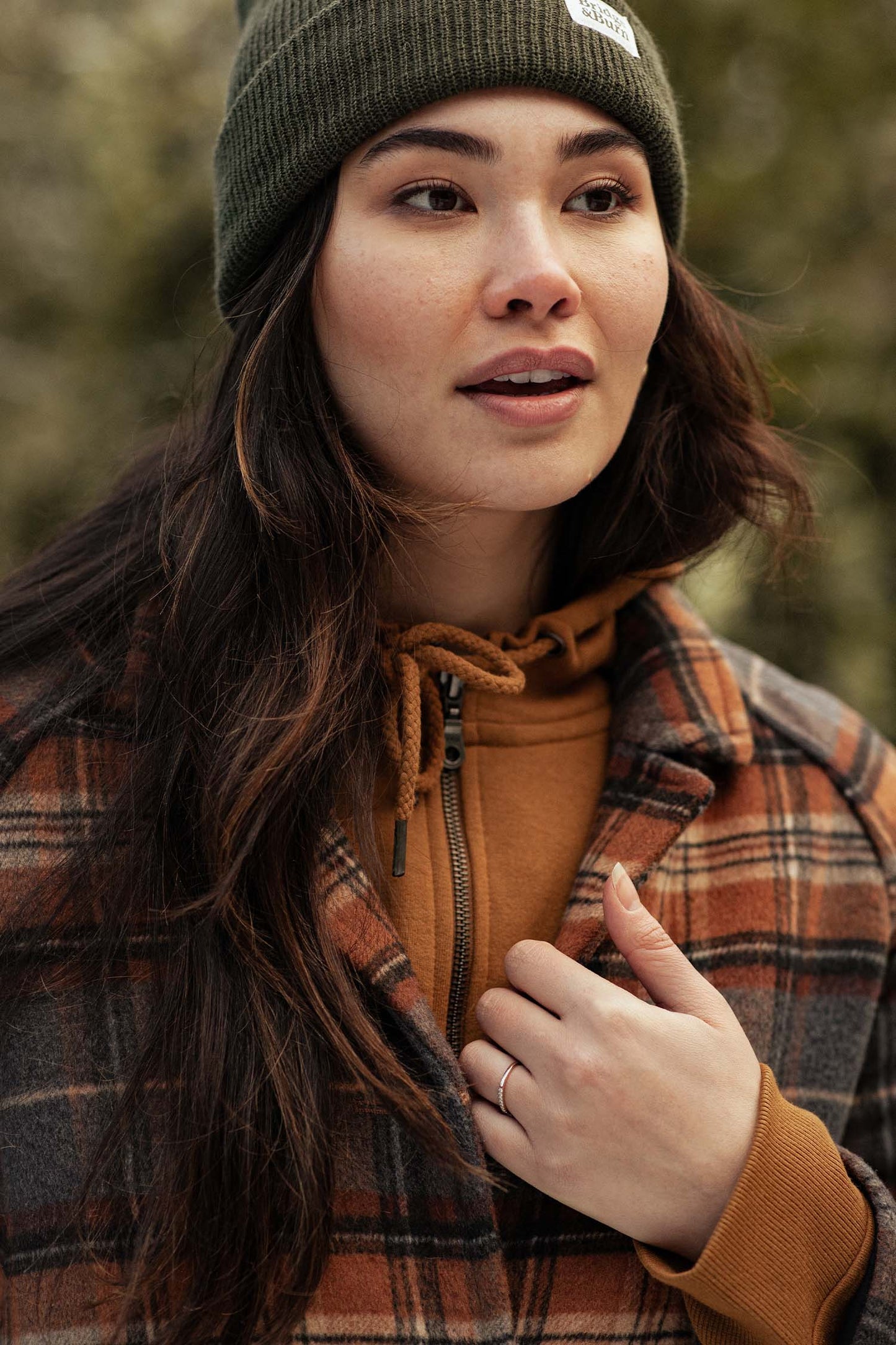 Alberta Coat in Dorset Plaid | Bridge & Burn