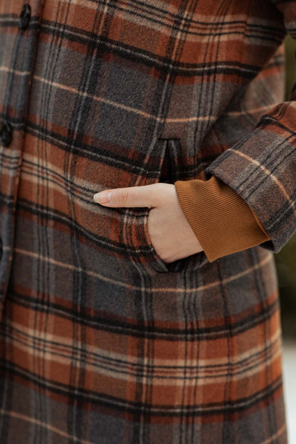 Alberta Coat in Dorset Plaid | Bridge & Burn